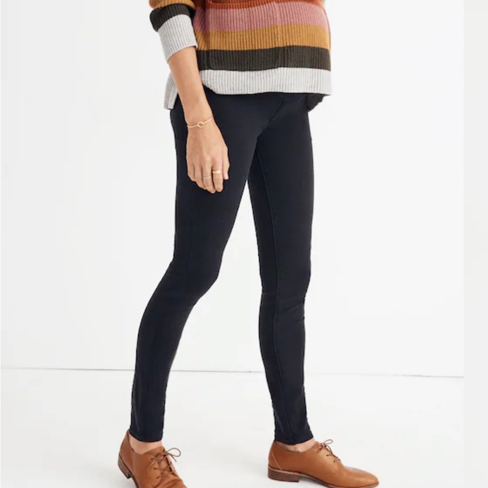 Madewell Maternity Over-the-Belly Skinny Jeans Lunar Wash TENCEL Denim Edition